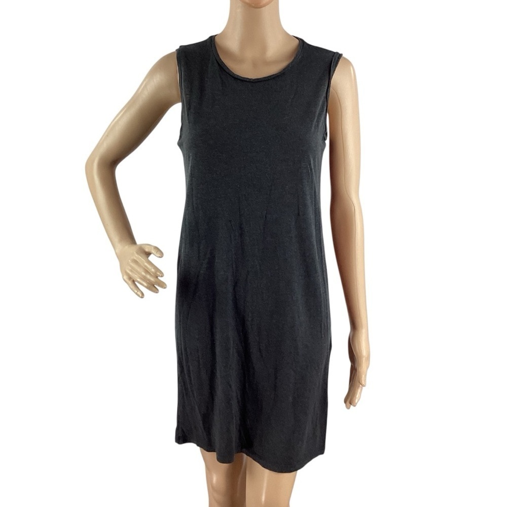 Everlane Lyocell Sleeveless Tank Dress Gray Small